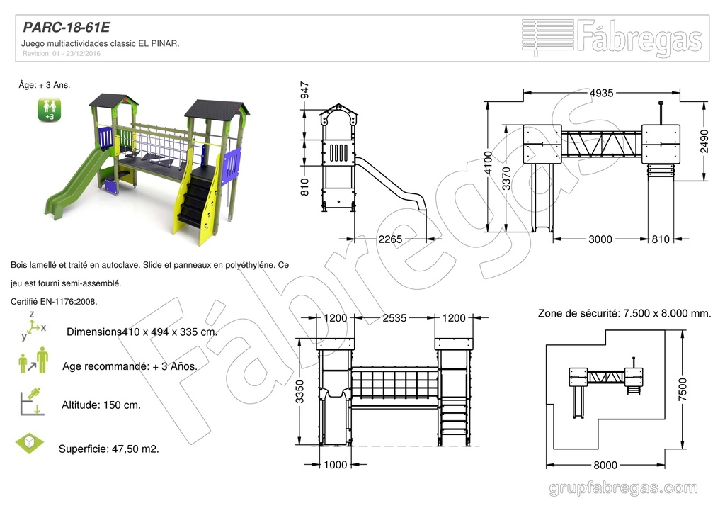 JEU MULTIACTIVITÉS CLASSIC LA PINÈDE (PARC-18-61E)