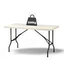 TABLE GRENADE 183 x 76 CM - PLATEAU GRIS