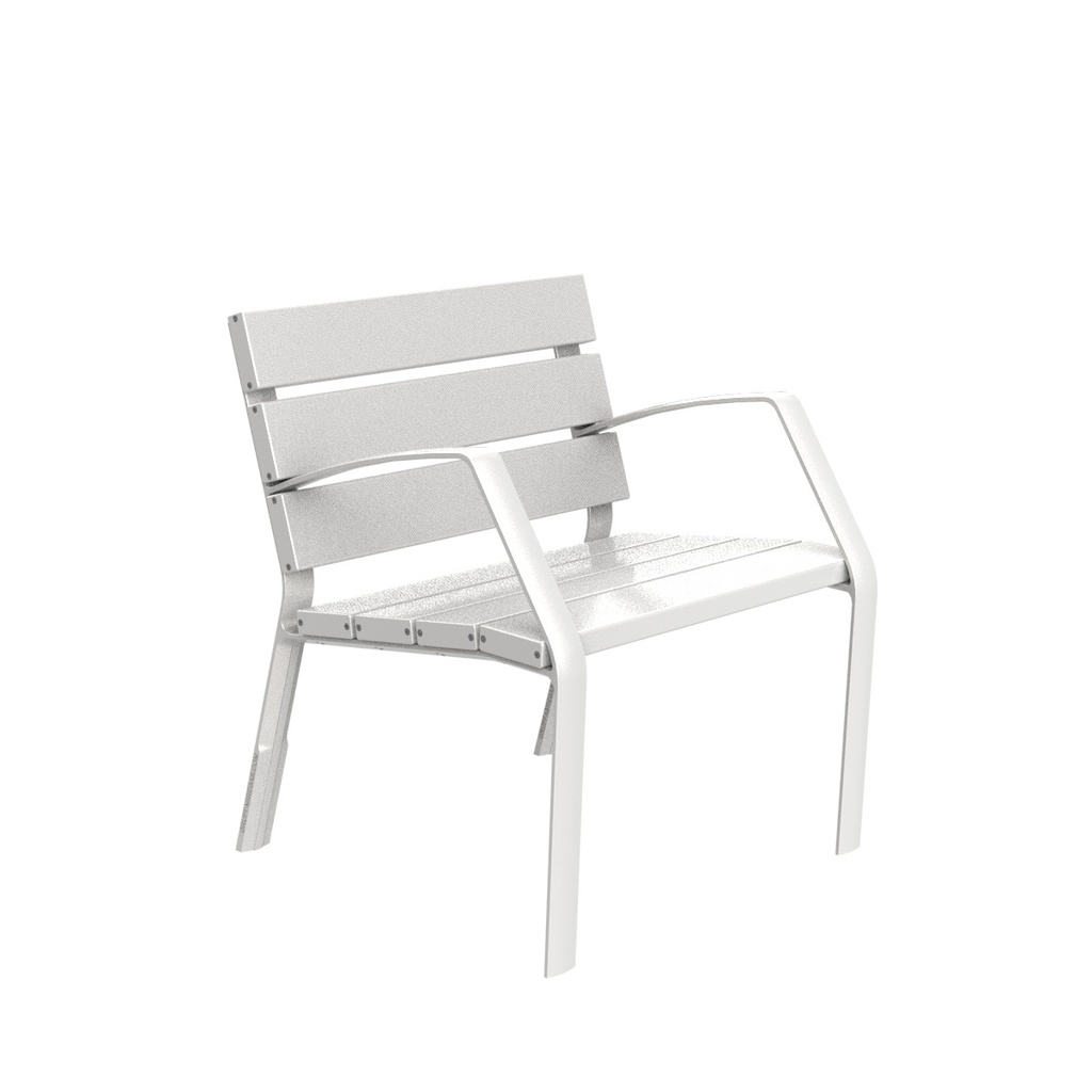 FAUTEUIL MODO-10 70 CM 7 LAMES ALUMINIUM ANODISÉ (MODO10-0700-AL)