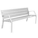 BANC MODO-10 180 CM 7 LAMES ALUMINIUM ANODISÉ (MODO10-1800-AL)