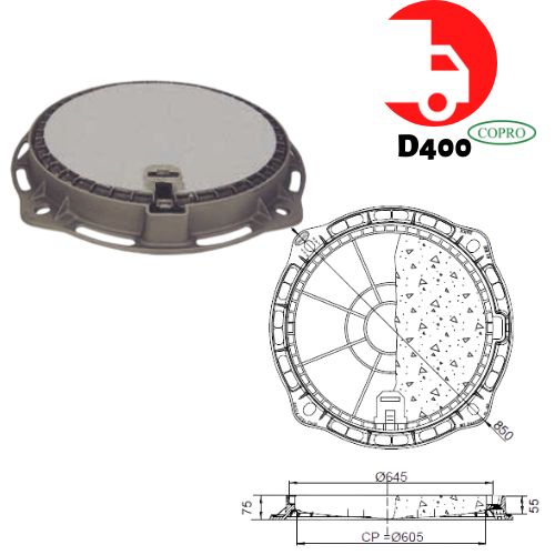 Regard de chaussée FC 40 BR rond - non betonné